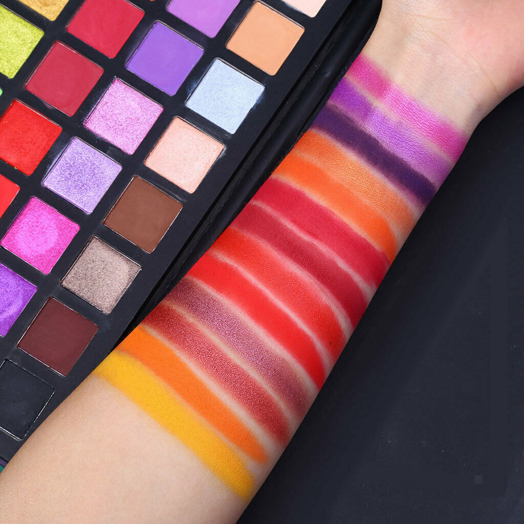 40 Colors Eyeshadow Palette Highly Pigmented Long Lasting Foldable Case
