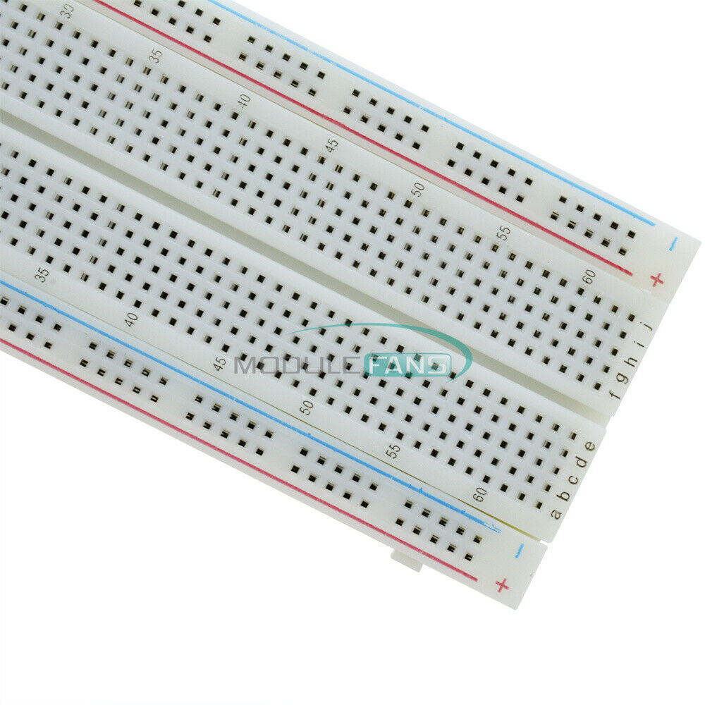 2PCS MB102 Solderless Breadboard 830 Points 2 Buses PCS Bread Board Test Circuit