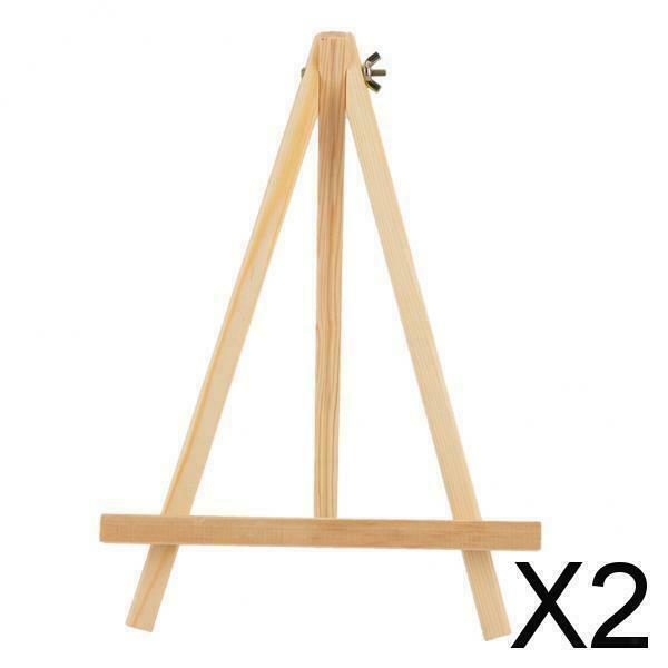 2X Wood Easel Tripod Folding Portable Sketch Painter Drawing Display 20x30cm