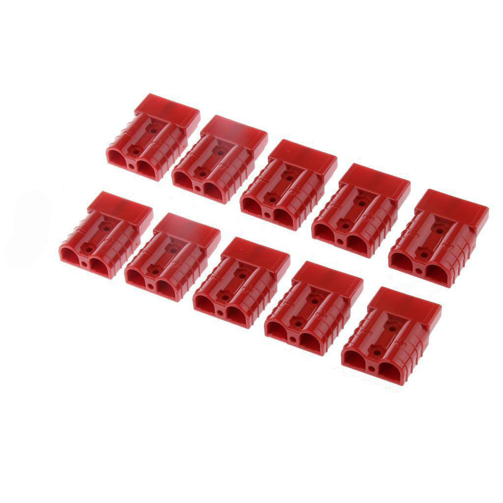 10pcs Red 50A Battery Quick Connect Winch Connector Plug Power Supply