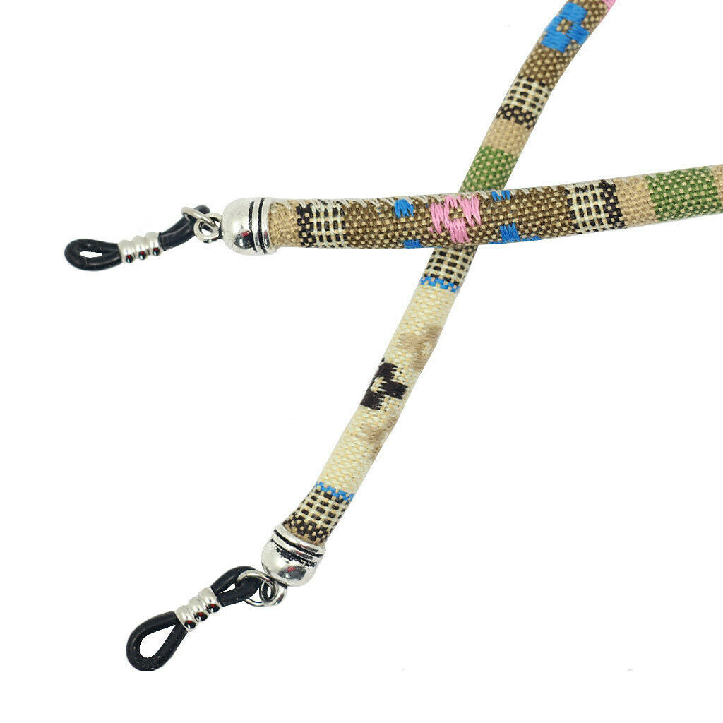 4pcs Colorful Bohemian Reading Glasses Neck Cord Eyeglasses String Holder