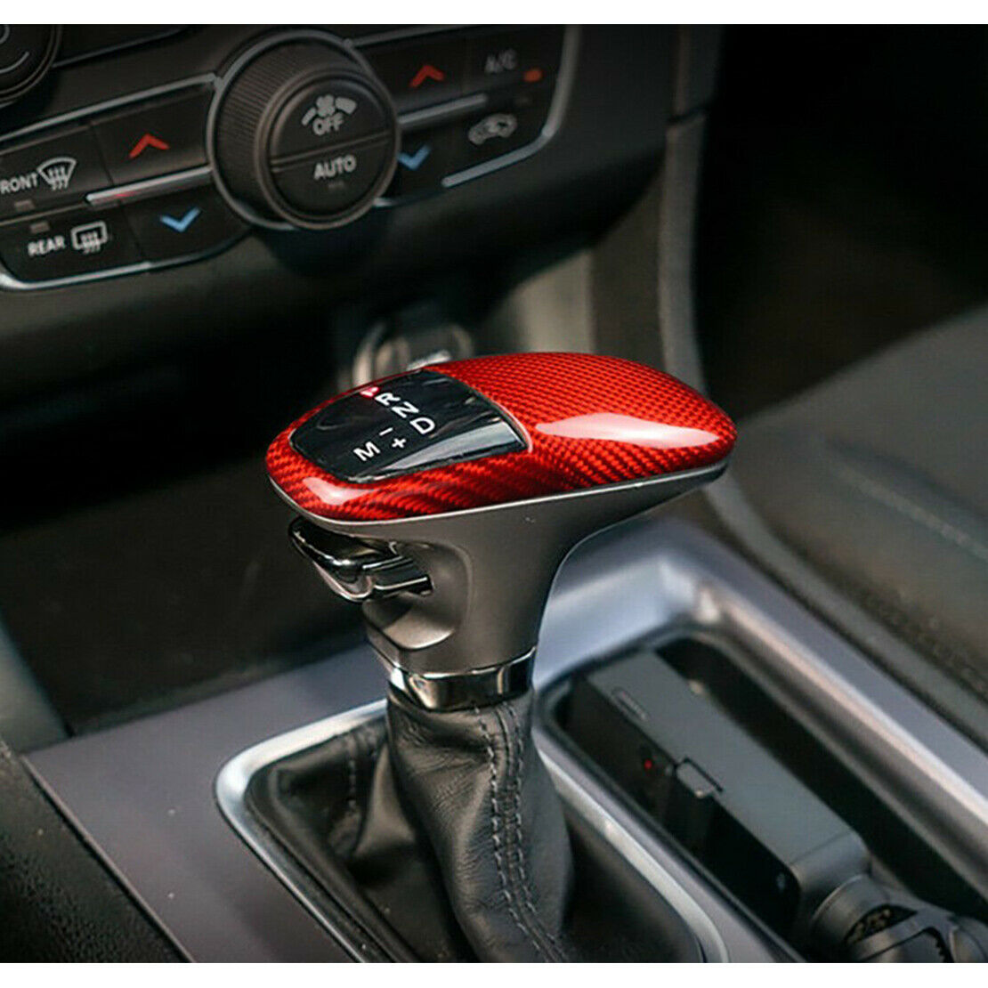 Gear Shift Knob Trim Cover Panel fit for Dodge Challenger Charger 2015-2020 year
