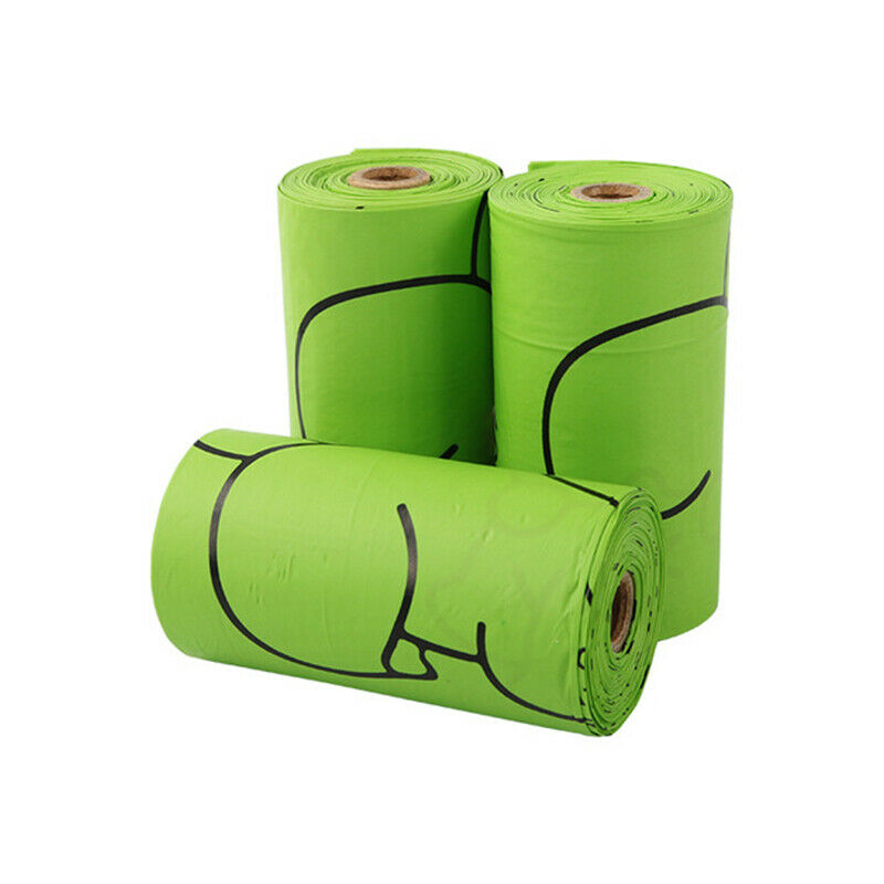 1roll Biodegradable Dog Poop Bags Corn starch Earth Friendly Waste Bag for Dogs