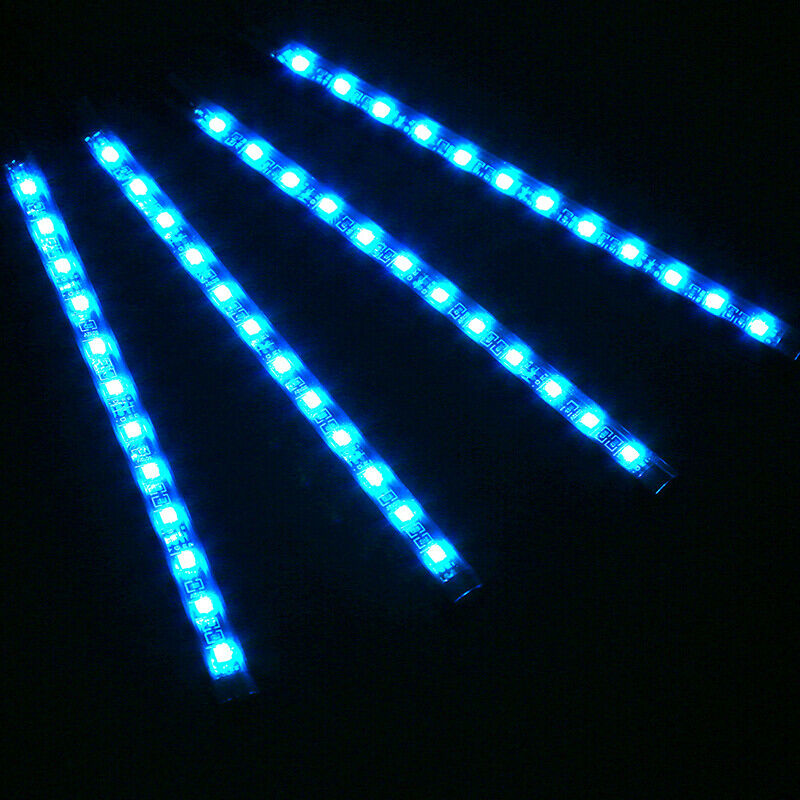 18 LED 4Pcs Car Interior Atmosphere Neon Colorful Lights Strip Remote Remote