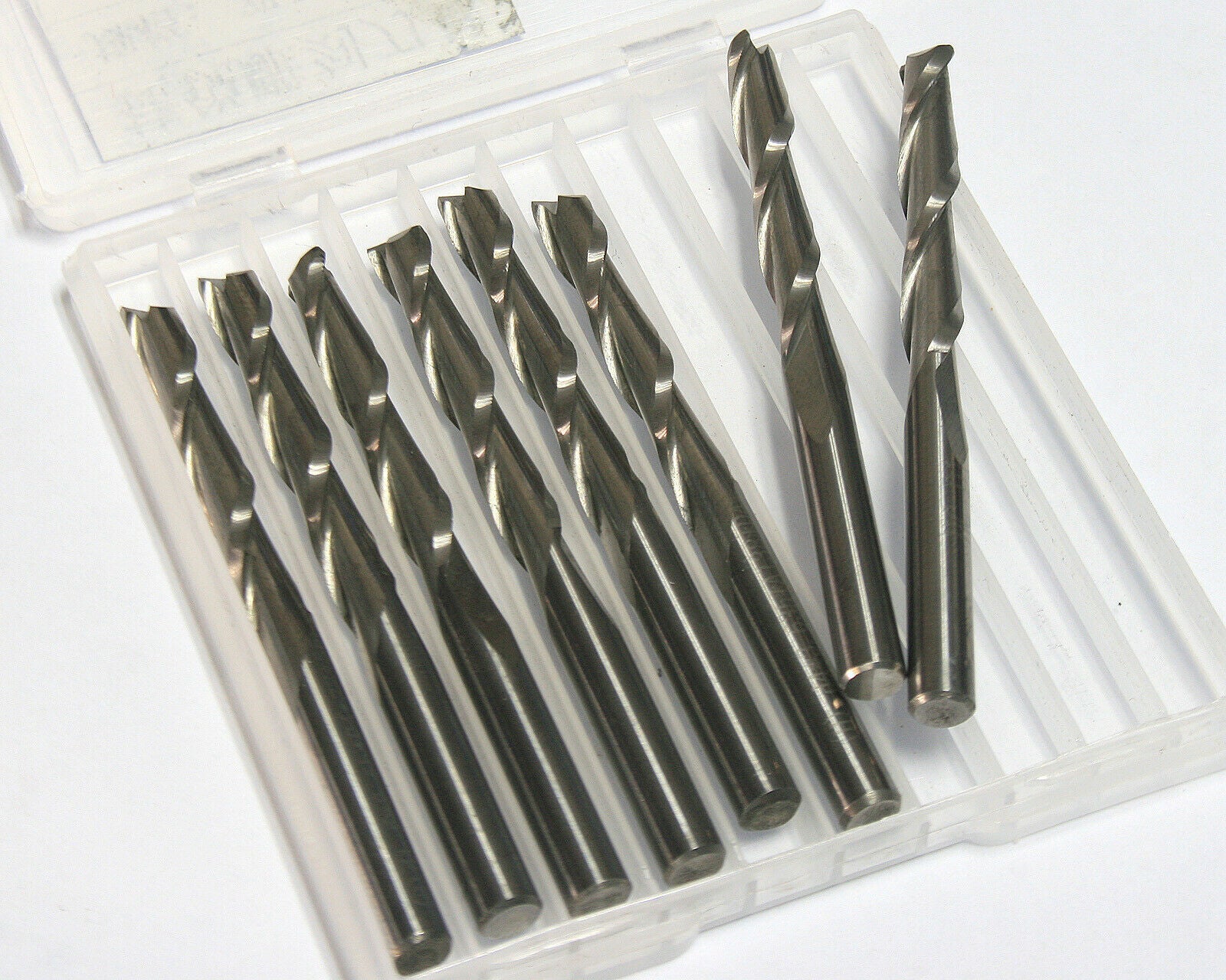 10pcs 22mm 1/8" (3.175mm) double flute spiral CNC router bits [M_M_S]