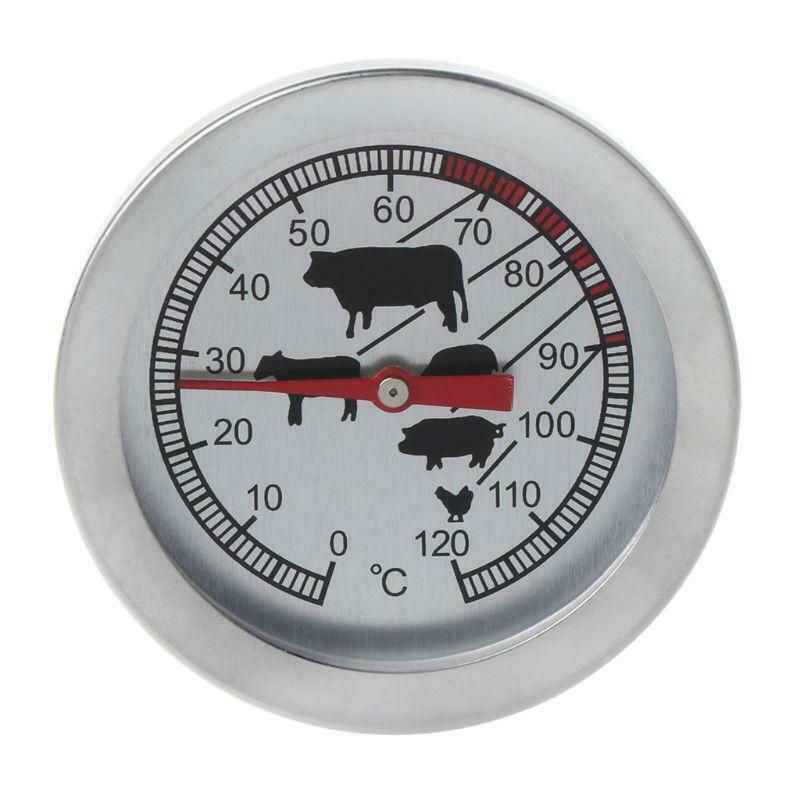1Pcs Stainless steel BBQ Accessories Grill Meat Thermometer Dial Temperature