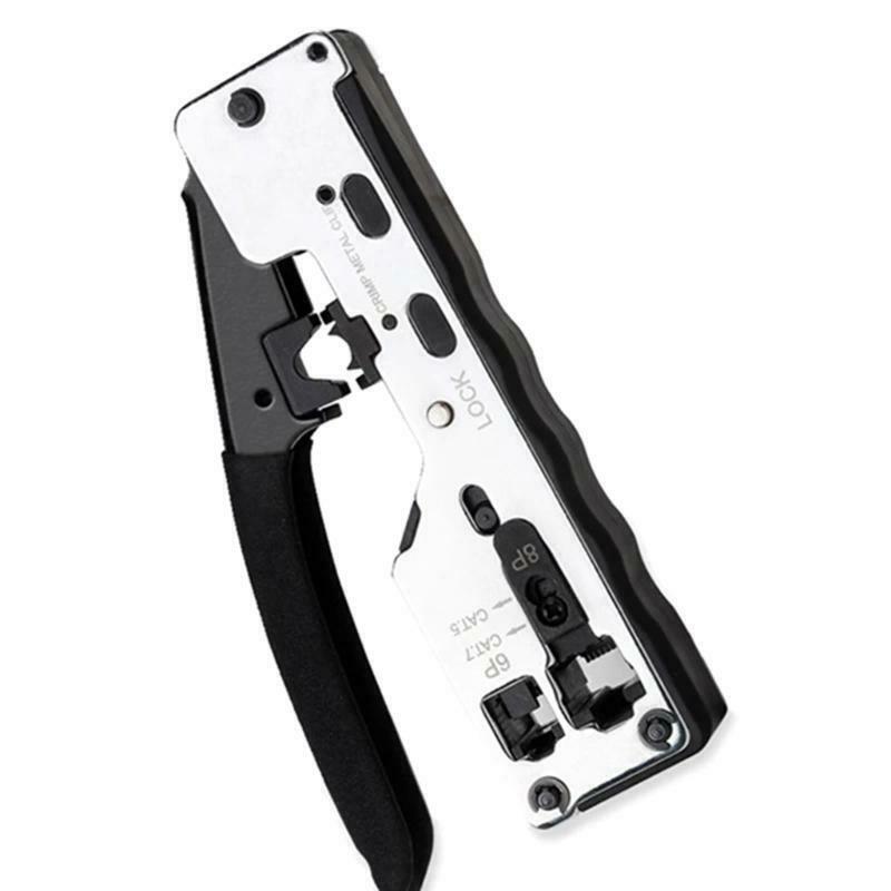Multi-function Rj45 Clip Pliers For Cat7 Cat6A Cat6 Cat5 Rj11 Rj12 Crystal Head