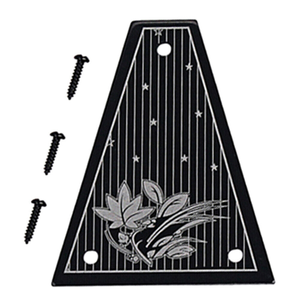 Aluminum Alloy Guitar Truss Rod Cover Plate for Jackson Guitar (Flower and Stars