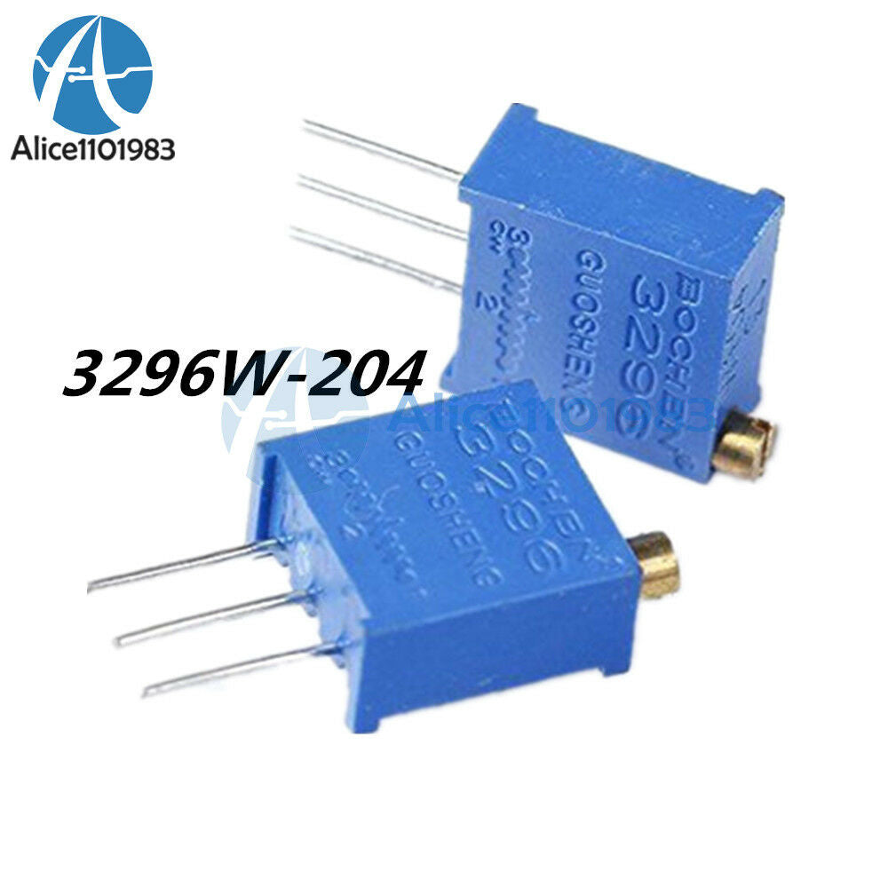 10PCS 3296W-204 3296 W 200K ohm Trim Pot Trimmer Potentiometer 3296W  204