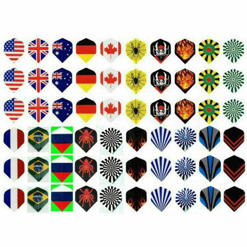 30PCS Professional Popular National Flag Pattern Nice Darts Tail Flights Wing