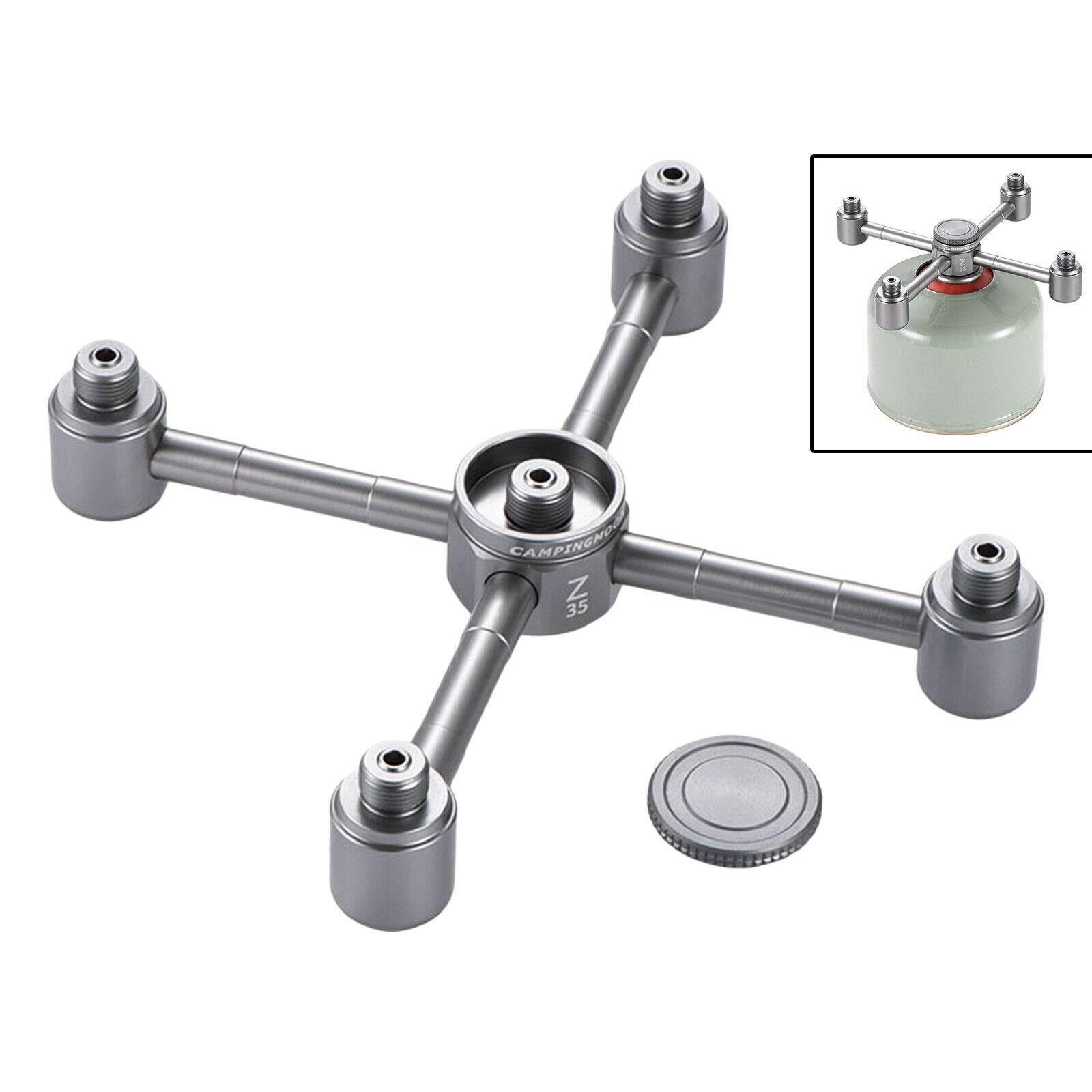 Outdoor Stove Adapter Propane Gas Tank Furnace Converter Canister Refill Adapter