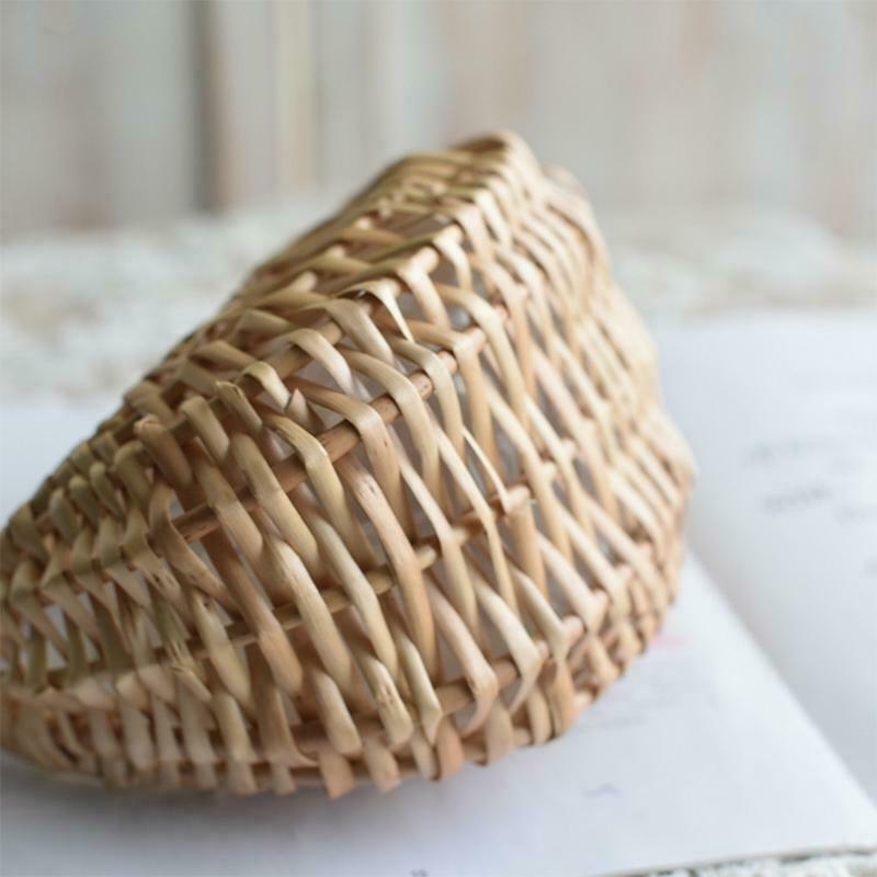Fashion Portable Flower Arrangement Basket Weaving Bag Rattan Willow Manual