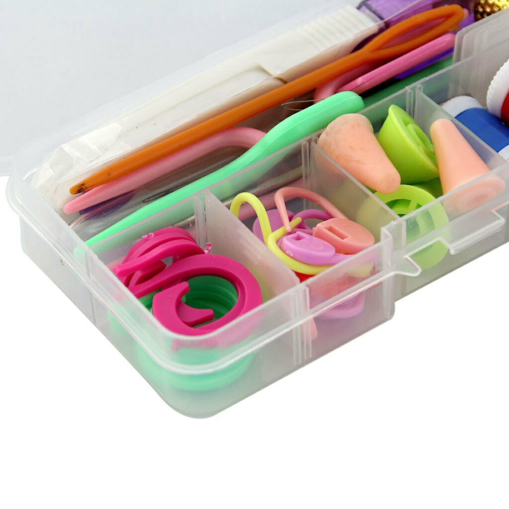 Crochet Hook Set Knitting Needles with Organizer Case Complete Accessories Kits
