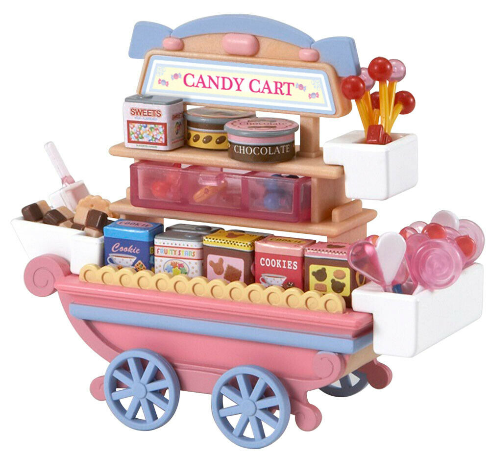 Sylvanian Families Foof & Shop Theme 5053 Candy Cart /3+ Brand New In Box