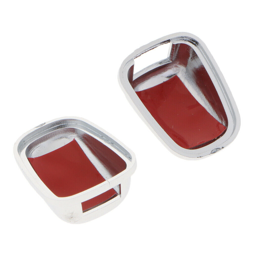 Car WindShield Washer Water Spray Jet Nozzle Cover Chrome Protective Case