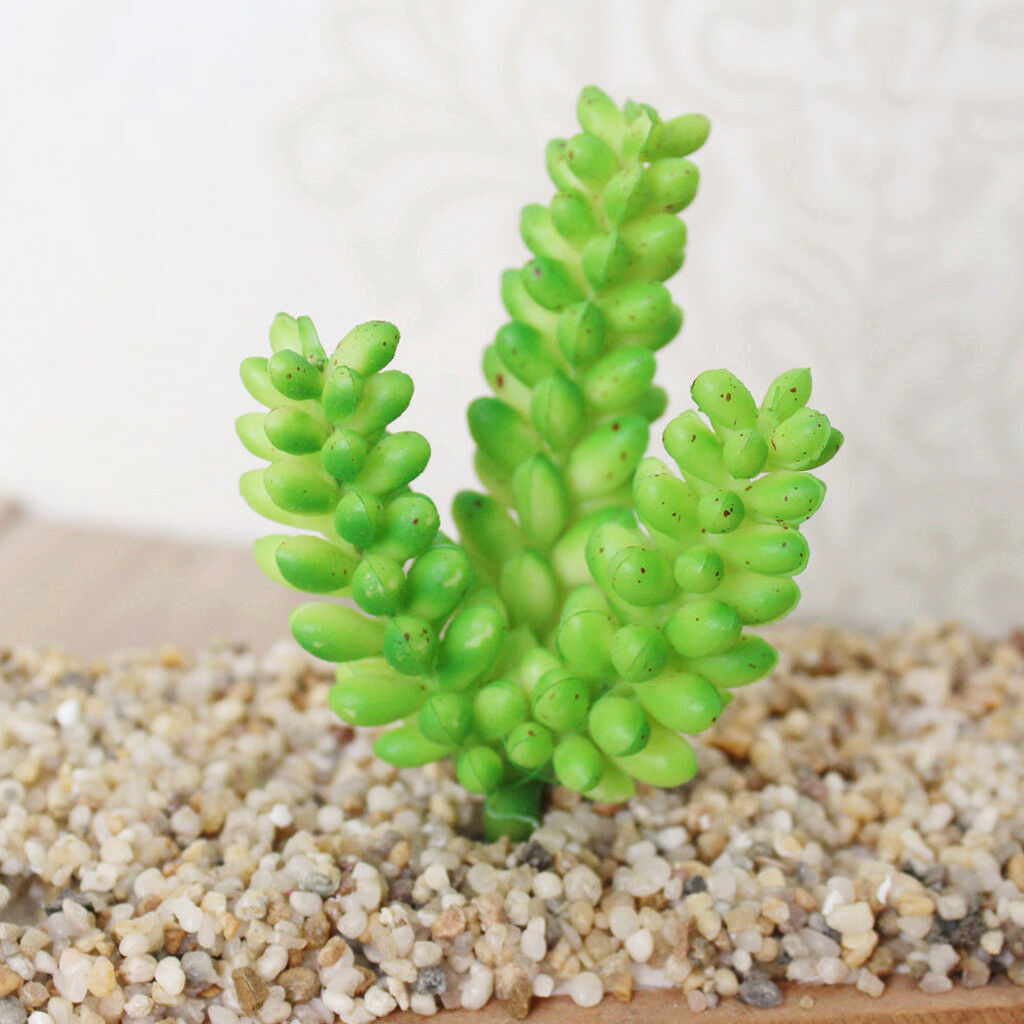 Plastic Artificial Grass Succulents Plants Home Landscape #1