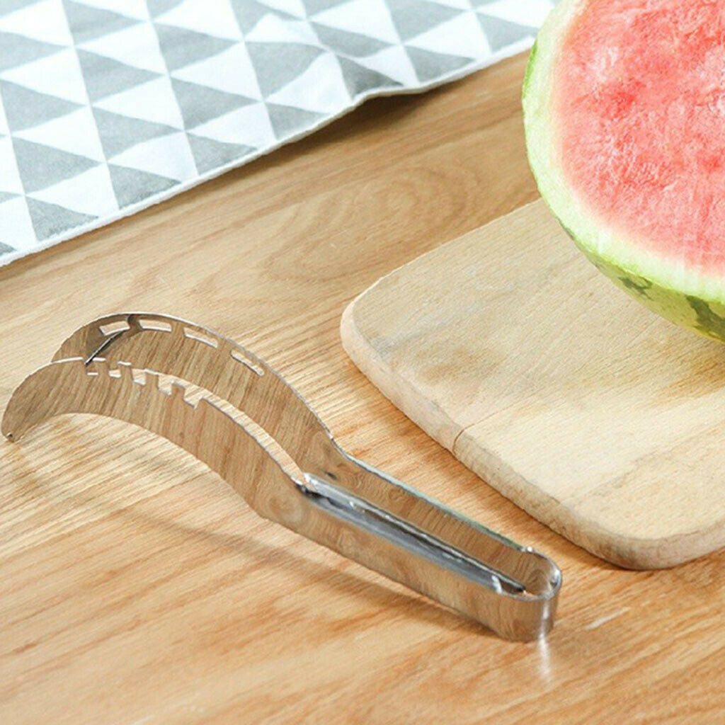 Watermelon Cutter Stainless Steel Fruit Slicers Cuter Cantaloupe Melon Kitchen