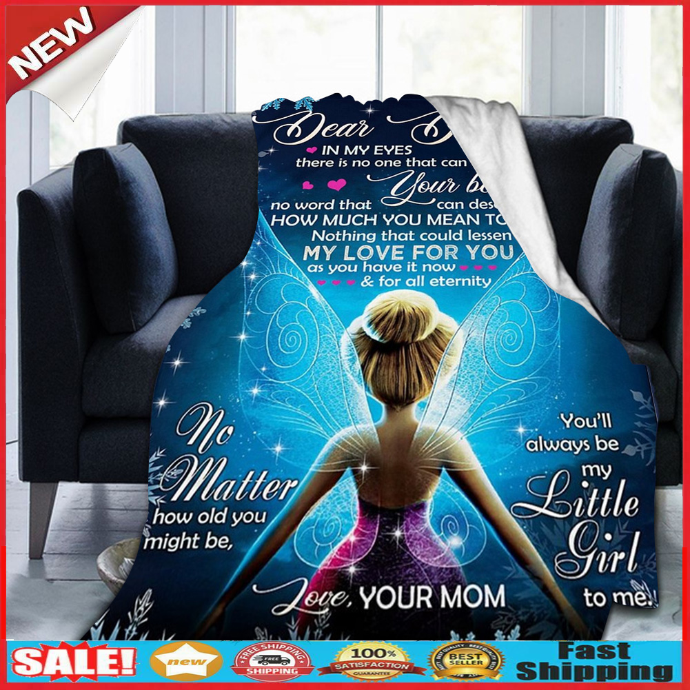 Double-sided Tapestry Blanket Anti-Pilling Tablecloth A Letter From Mother @
