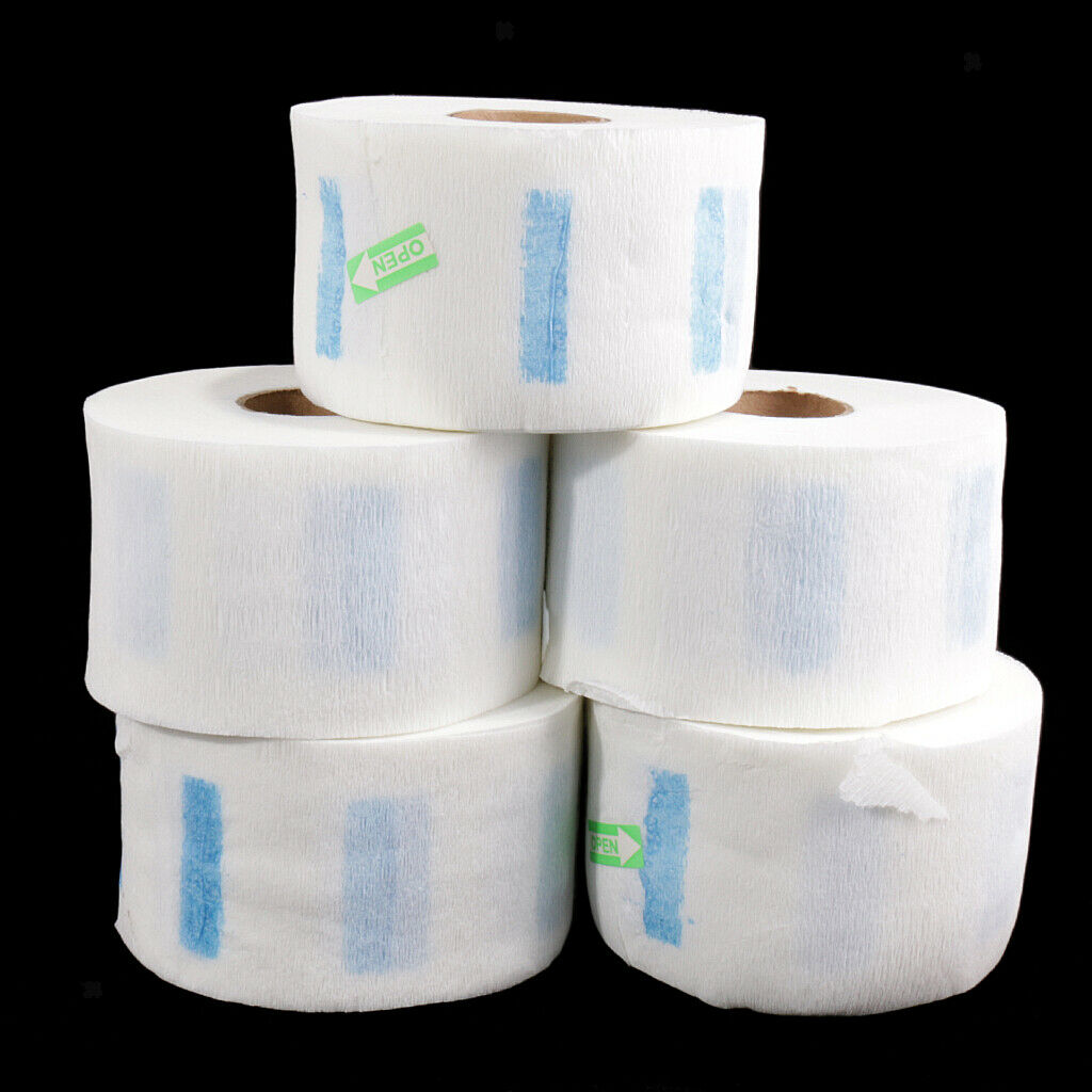 10 Rolls Barber Neckband - Disposable Neck Strip, Stretchable Paper Hair Cutting