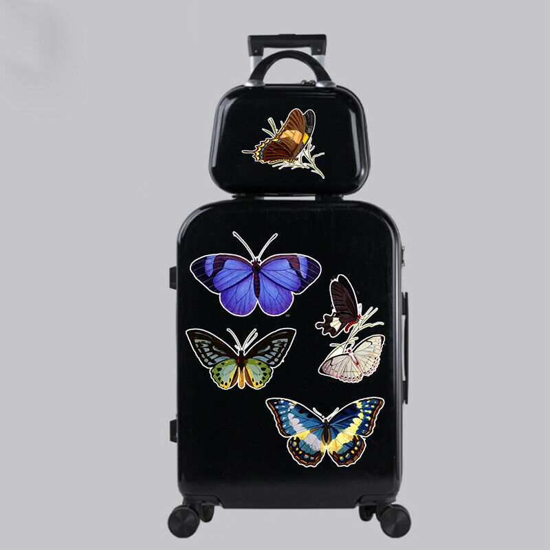 Flying Butterfly Stickers Decals for Water Bottle Cards Laptop Luggage DIY Decor