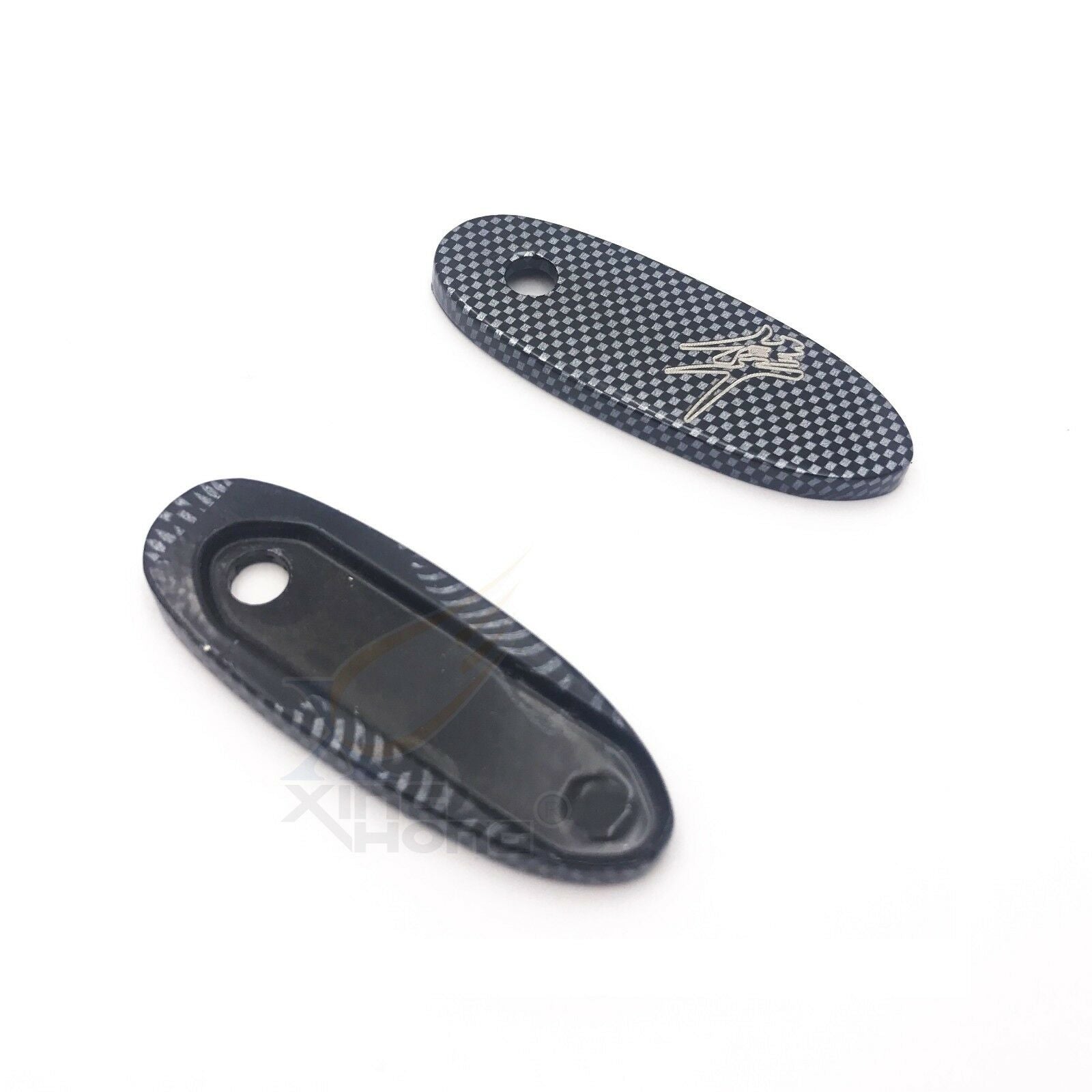 Carbon Mirror Block Off Base Plates For 1999-2016 Suzuki Hayabusa Gsx1300R