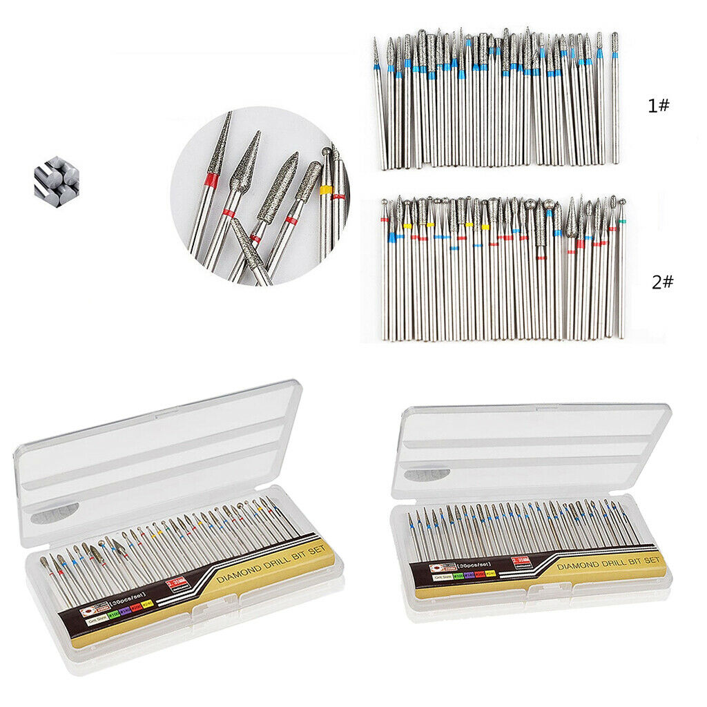 30 Pieces Tungsten Steel Nail Drill Bits for Nail File Manicure Pedicure 01