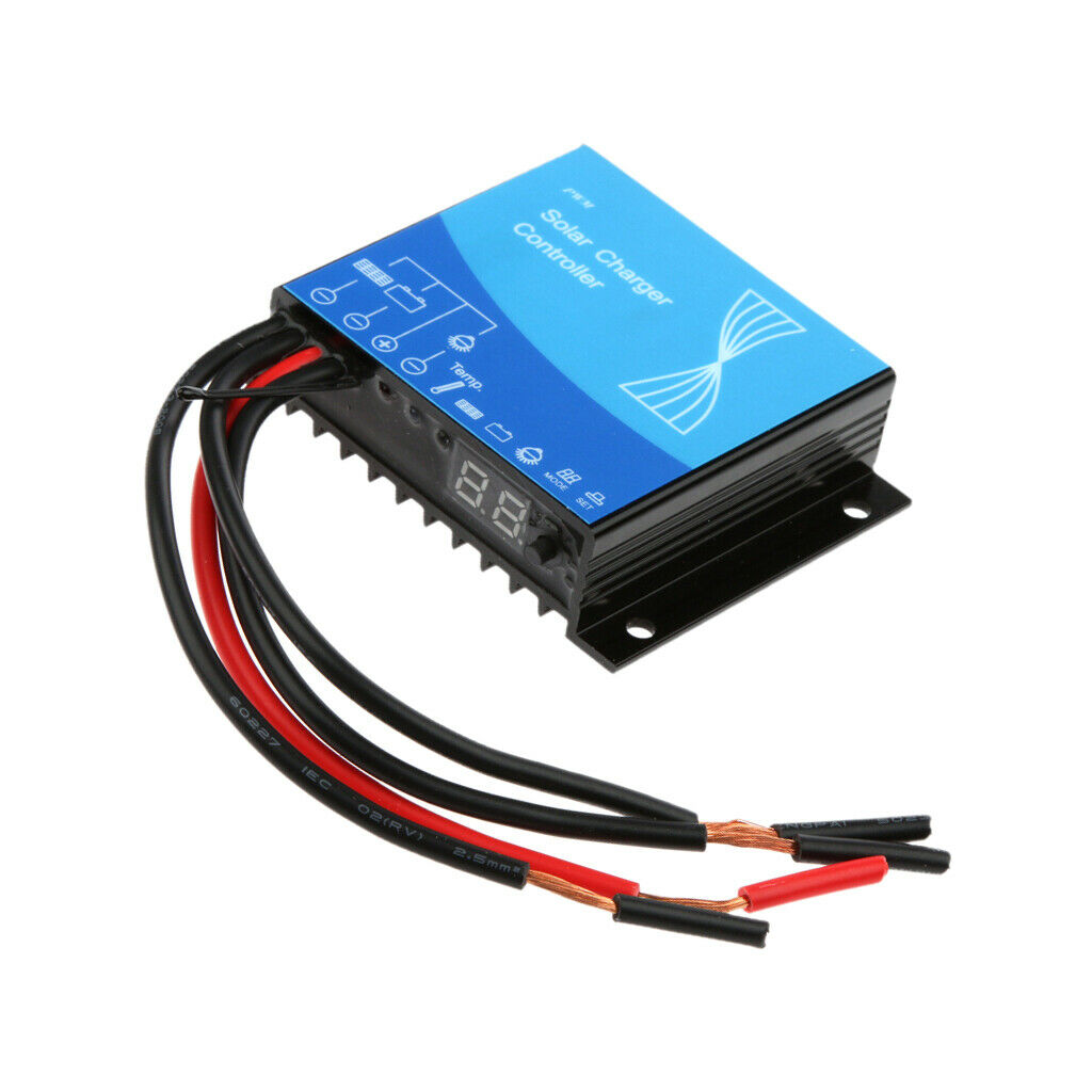12V 24V 10A Waterproof Auto Solar Panel Battery Regulator Charger Controller