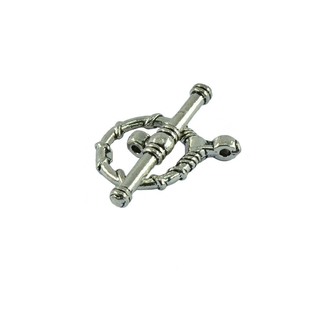 Set of 20 pcs. O and T shaped clasps jewelry making clasp