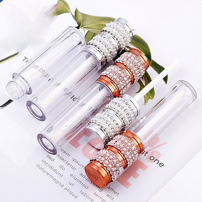 Lip Gloss Tubes Rhinestone Clear Empty Lip Empty Containers Refillable Bott FT