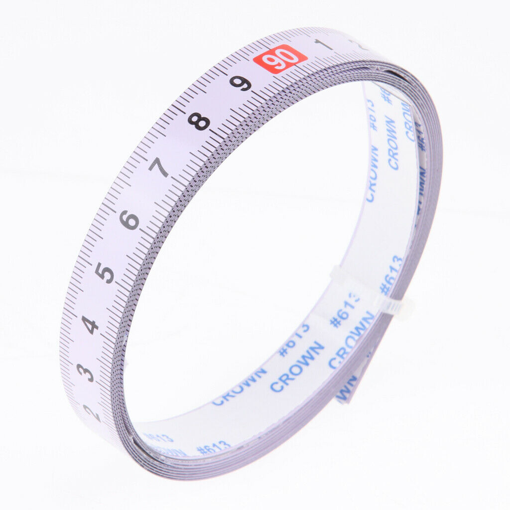 Self adhesive steel measuring tape -metric 1M-0-1M - Middle to both sides