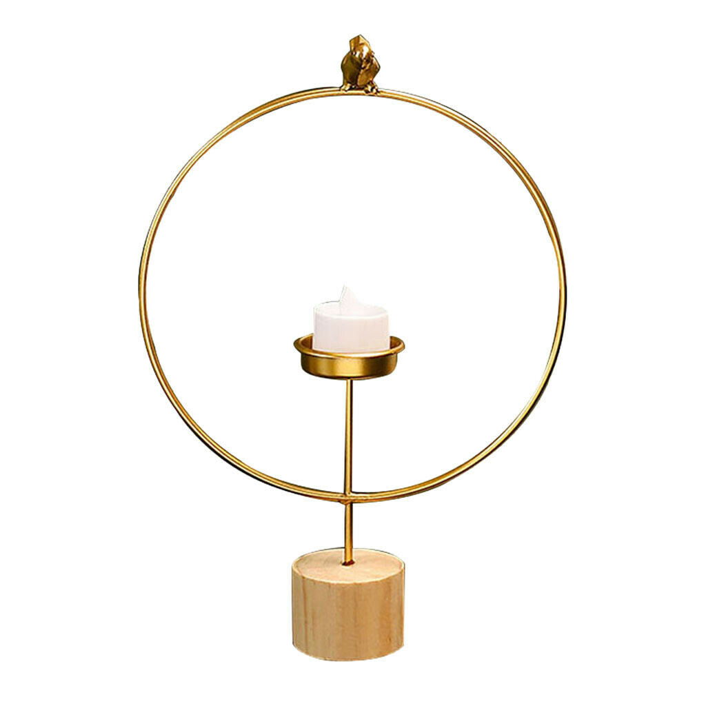 Candle Holder Stand Rack Lantern Candlesticks f/ Office Hotel Tabletop Decor