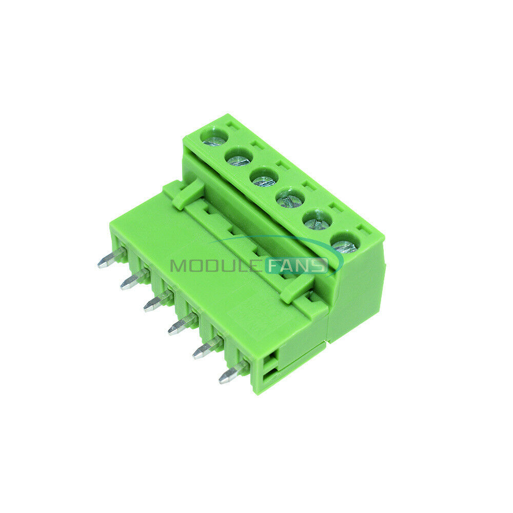5Pcs 5.08mm KF2EDGK KF-6P Right Angle Plug-in Terminal Connector Pitch