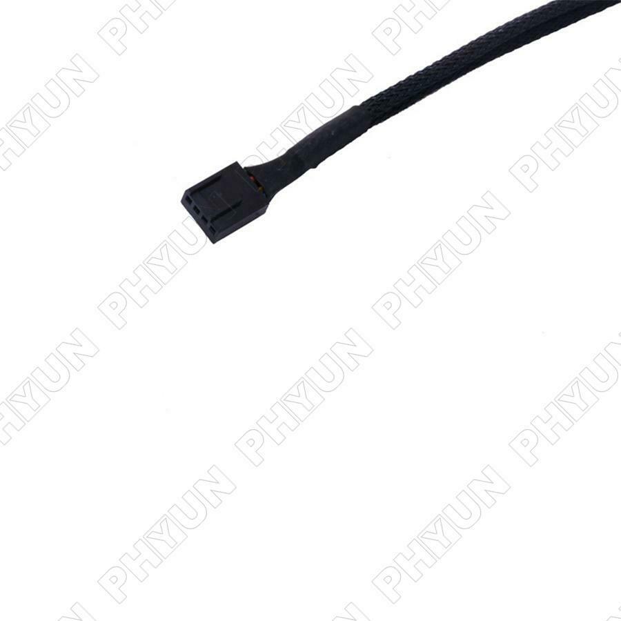 10 Pack 4-Pin PWM to Dual PWM Sleeved Computer Case Fan Power Y-Splitter Cable