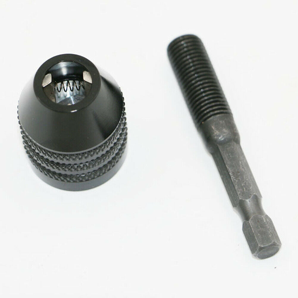 1/4Inch Hex Shank Conversion Keyless Drill Chuck Quick Change Adapter 0.3-8mm