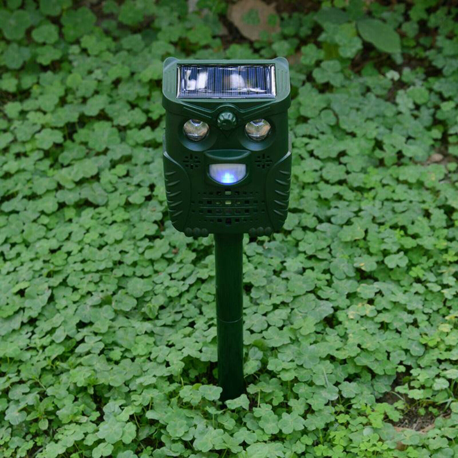 Solar Garden Bird Animal Repeller Cat Scarer Motion Sensor Repellent Controls