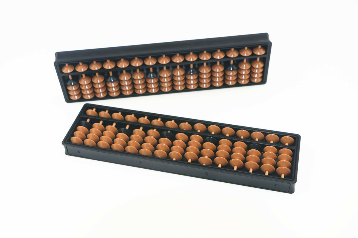Abacus Soroban 15 Rods Beads Column School Learning Aid Tool For Math Business