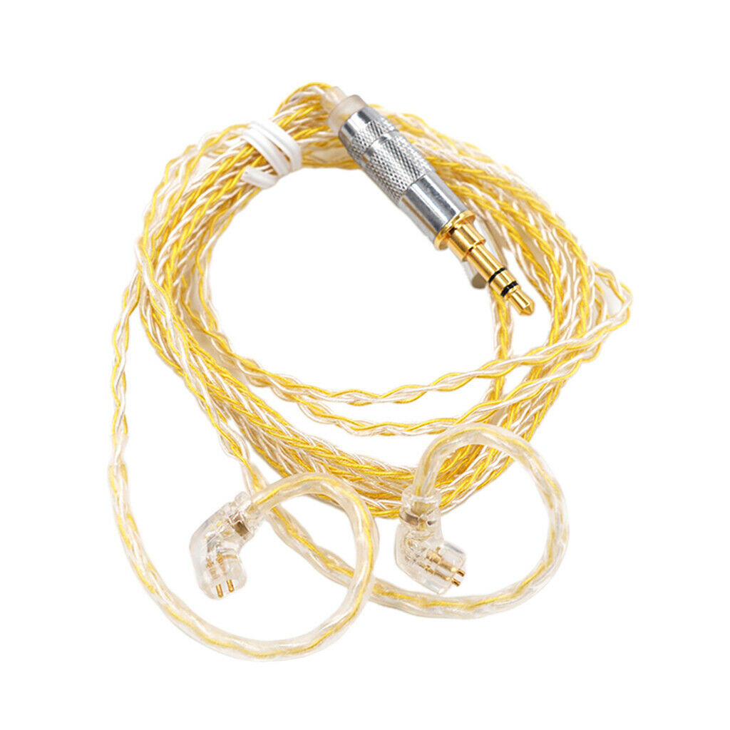 2x New Plastic Braided 1.2m 4Ft Upgrade Audio Cable Cord For KZ-ZSN ZS10pro