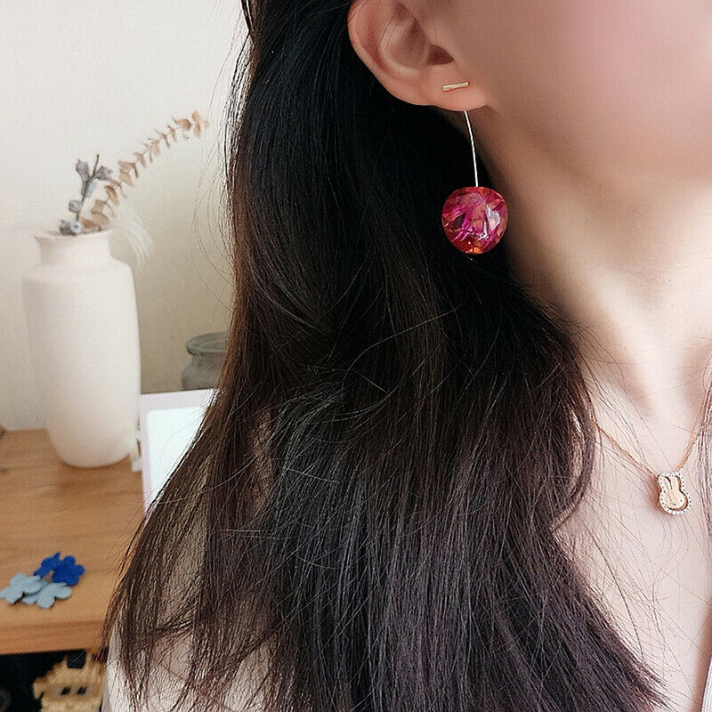 2021 Fashion Women Earrings Contracted Sweet Cherry Modelling Long Earrings