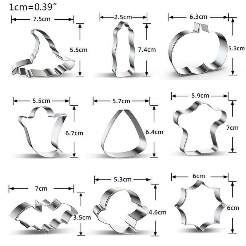 Cookie Cutter Halloween Series Pumpkin Witch Hat Ghost Biscuit Cutter Kitchen