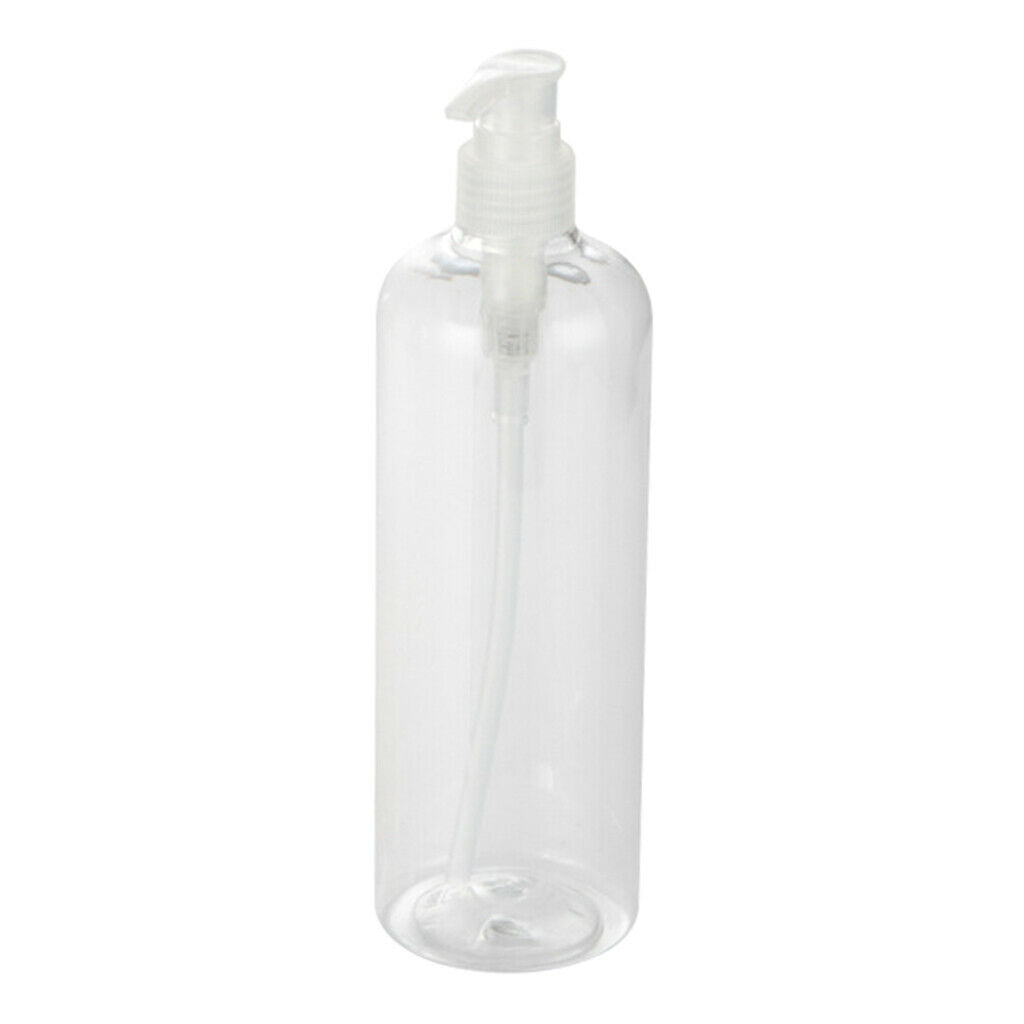 lot 17oz Shampoo Bottles Dispenser Containers for Body Wash Emulsion Clear
