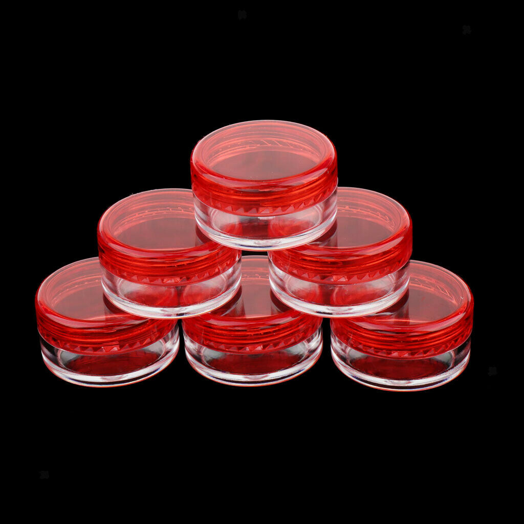 50x Makeup Eyeshadow Jars Pots Portable Powder Lip Balm Cosmetic Case 5g