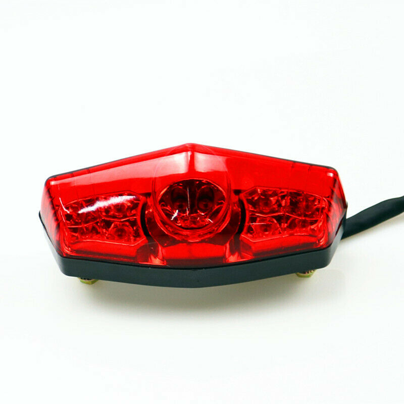 Red LED Tail Brake Stop Light Dual Sports Off Road ATV Dirt Cruiser Choppers