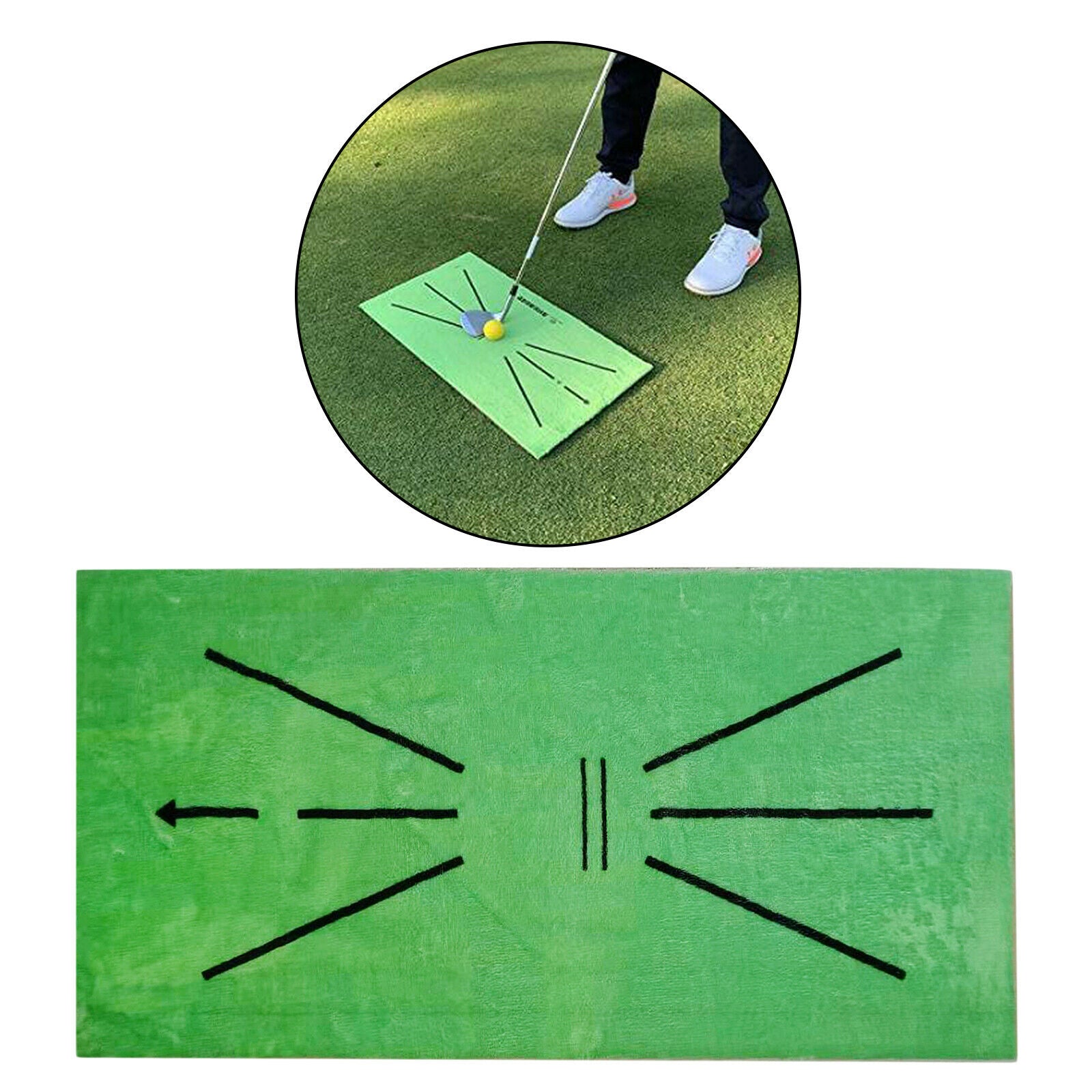 Golf Training Aids Indoor Outdoor Hitting Grass Mat for Golf Lovers
