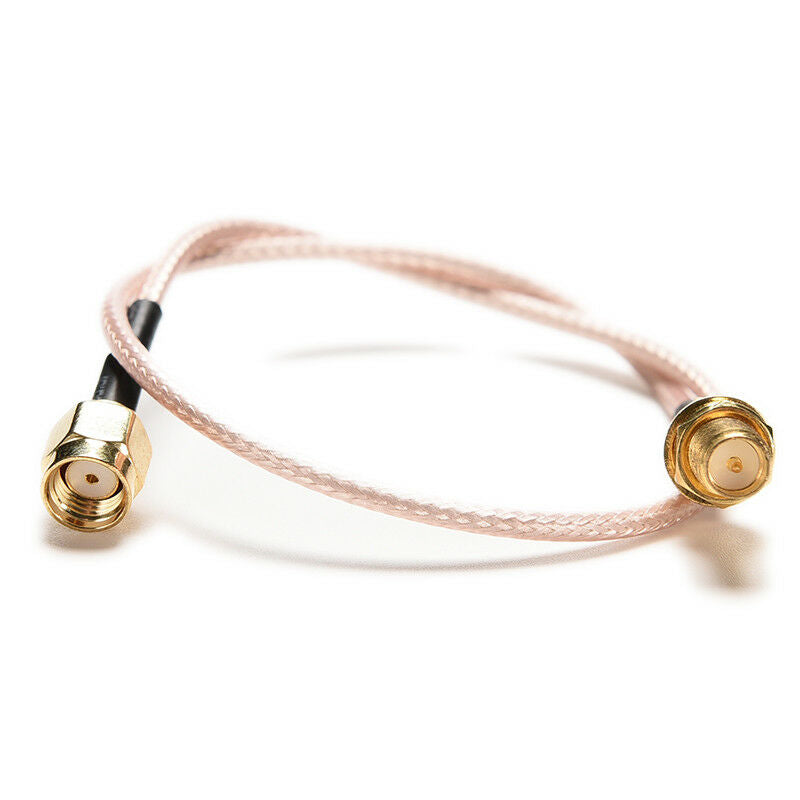 New cable RP.SMA male jack to female plug bulkhead crimp RG316 pigtail 30c.l8