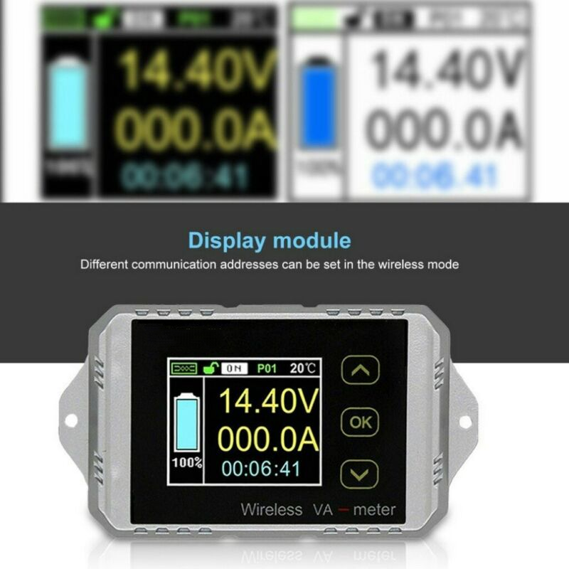 Vat1100 Car Battery Monitor Voltage Va Meter Watt Meter Coulomb 100V 100A
