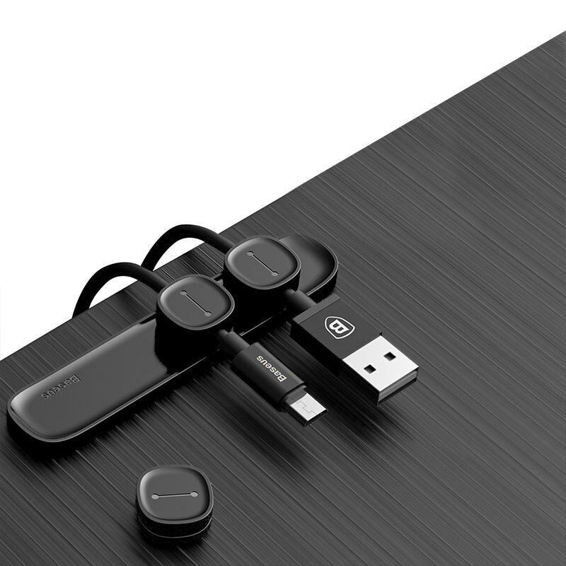 Organizer Of Cables USB Cord With 3 Clips Magnetic, Arrangement Cable New