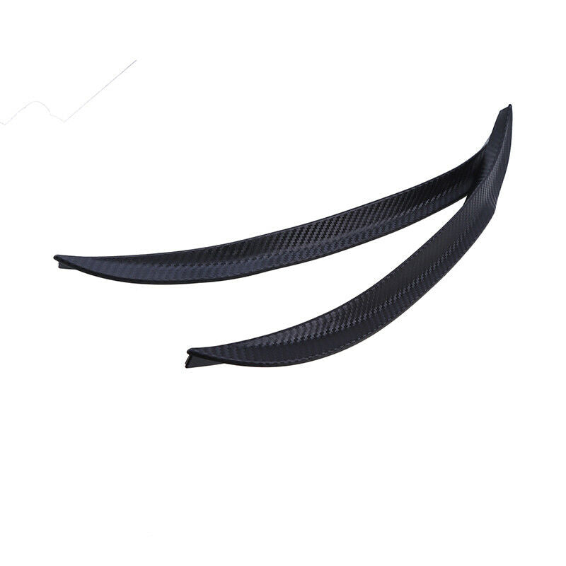2Pcs Car Carbon Fiber Wheel Eyebrow Lips Fender Flares Protector Strip Universal