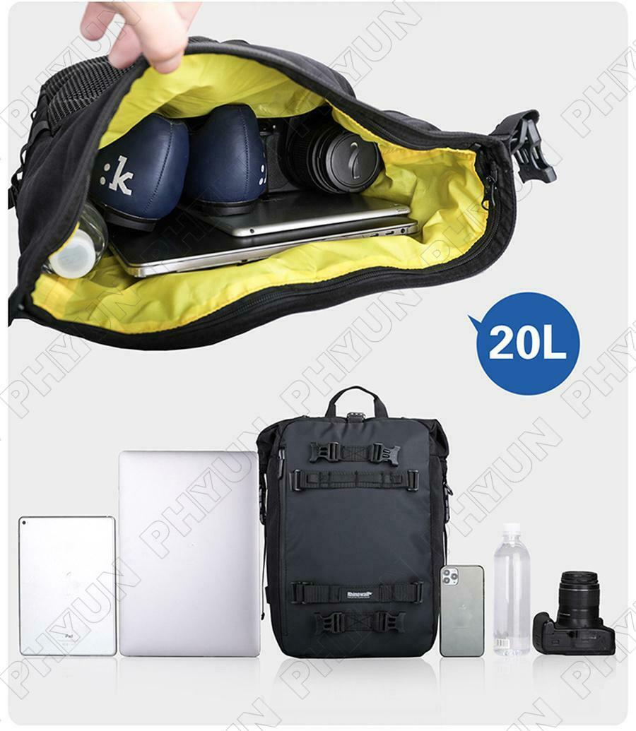 20L Motorcycle Rear Seat Bag Tail Luggage Storage Backpack Waterproof Rear Bag