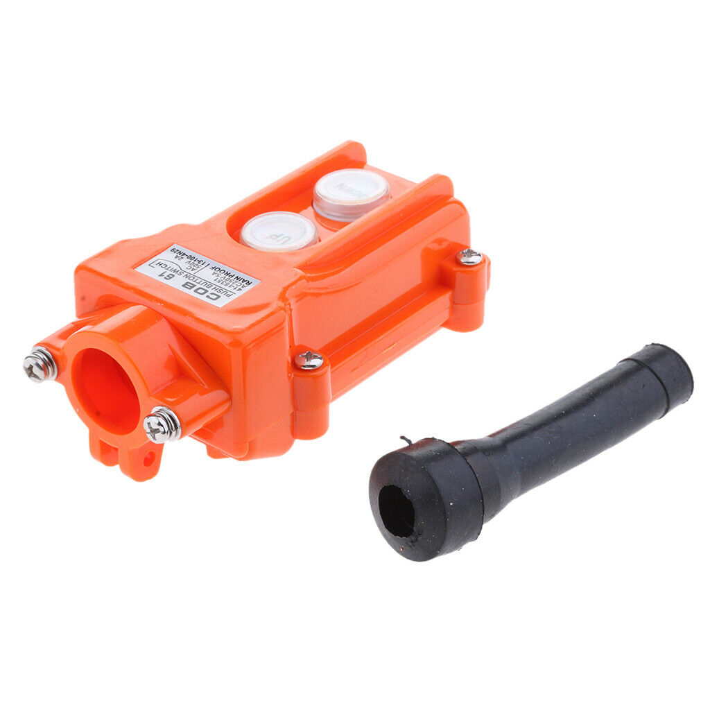COB61 2 Ways Hoist Crane Push Button Switch Momentary Contact Type Rain-proof