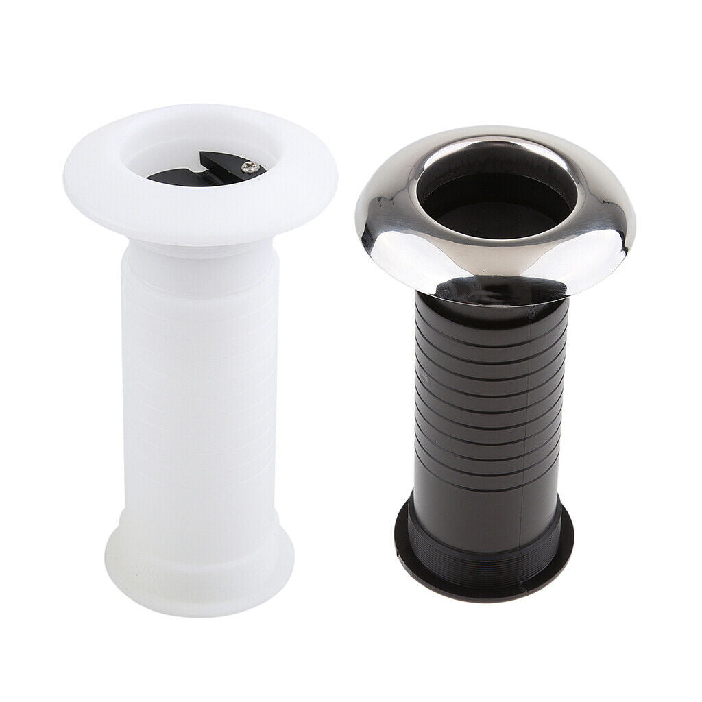 40mm Plastic Thru-Hull Bilge Pump & Aerator Hose Fitting - Marine/Boat White